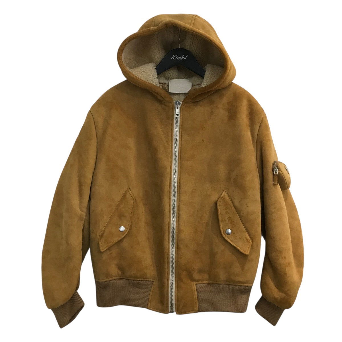 PRADA フーデッドムートンジャケット58A086 古着・中古-1枚目のアイテム画像