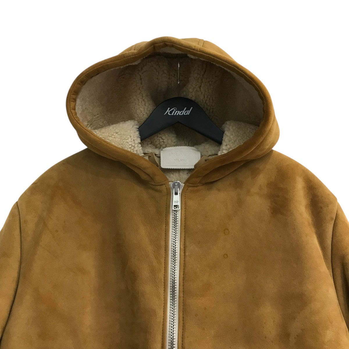 PRADA フーデッドムートンジャケット58A086 古着・中古-3枚目のアイテム画像