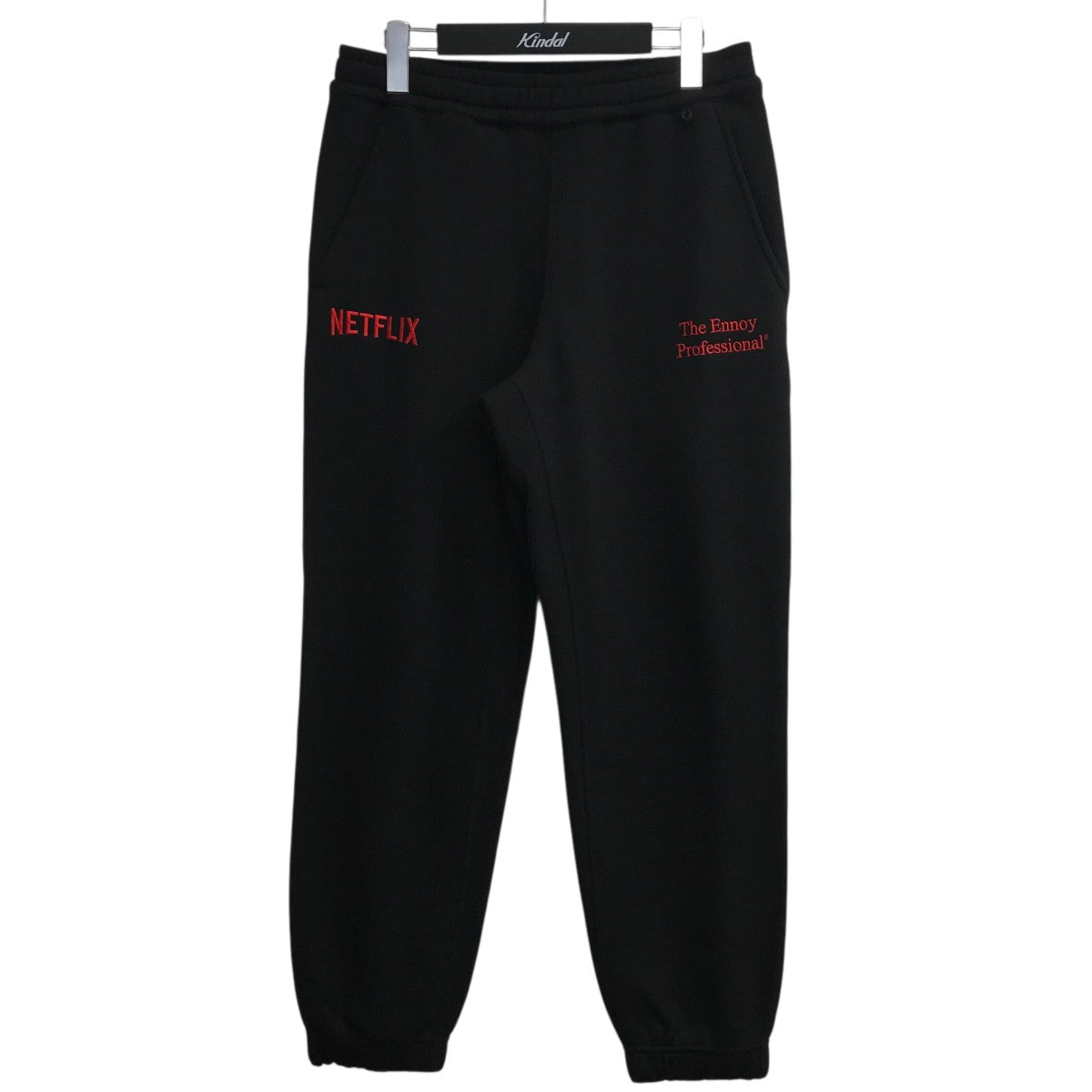 THE ENNOY PROFESSIONAL×NETFLIX ロゴ刺繍スウェットパンツAW23BRENPT06NTL 古着・中古-1枚目のアイテム画像