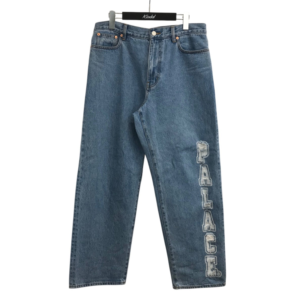 PALACE 「P90 COLLEGE STRESS BAGGY JEANS」デニムパンツ 古着・中古-1枚目のアイテム画像
