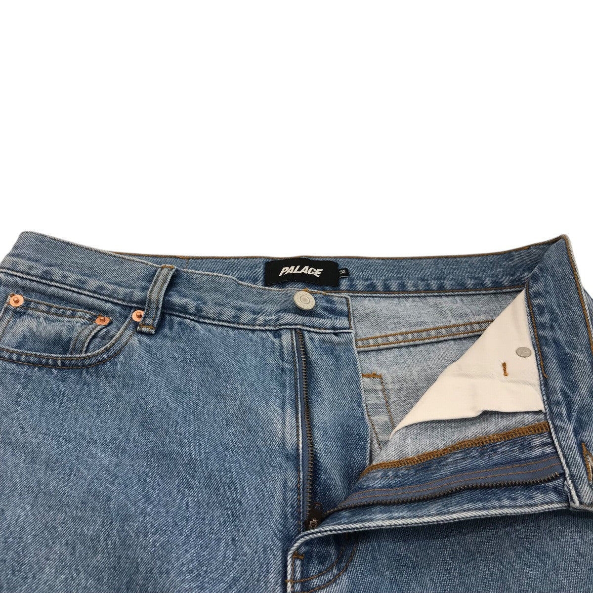 PALACE 「P90 COLLEGE STRESS BAGGY JEANS」デニムパンツ 古着・中古-3枚目のアイテム画像