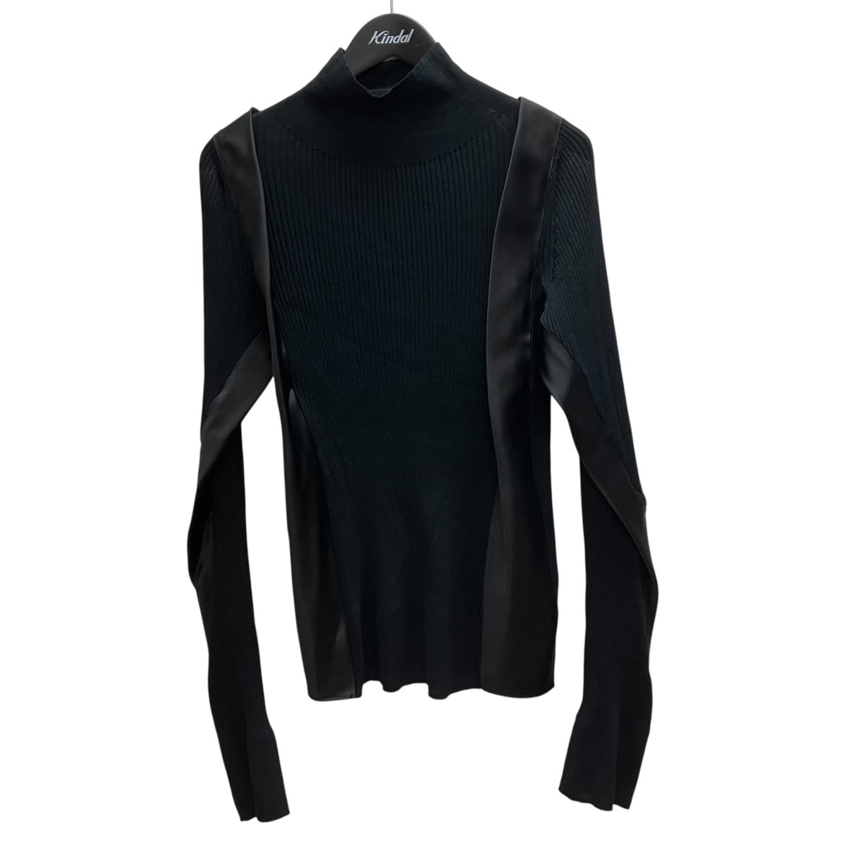 sacai 24SS Knit Pullover 切替タートルネックリブニット 古着・中古-1枚目のアイテム画像