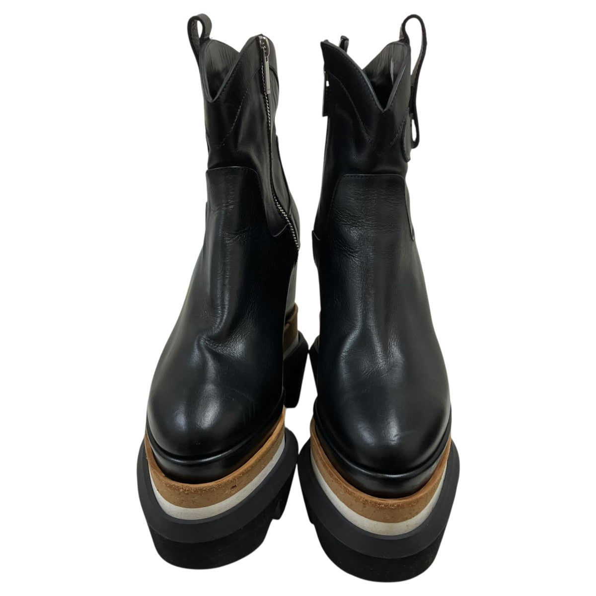 sacai 21SSプラットフォームウェッジブーツ 古着・中古-2枚目のアイテム画像