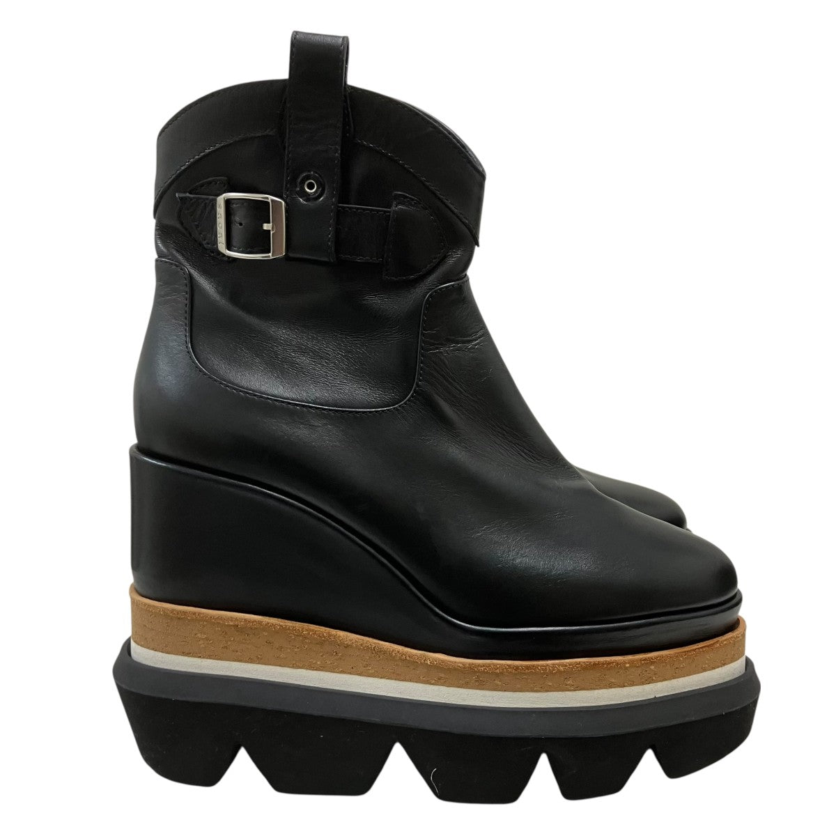 sacai 21SSプラットフォームウェッジブーツ 古着・中古-3枚目のアイテム画像