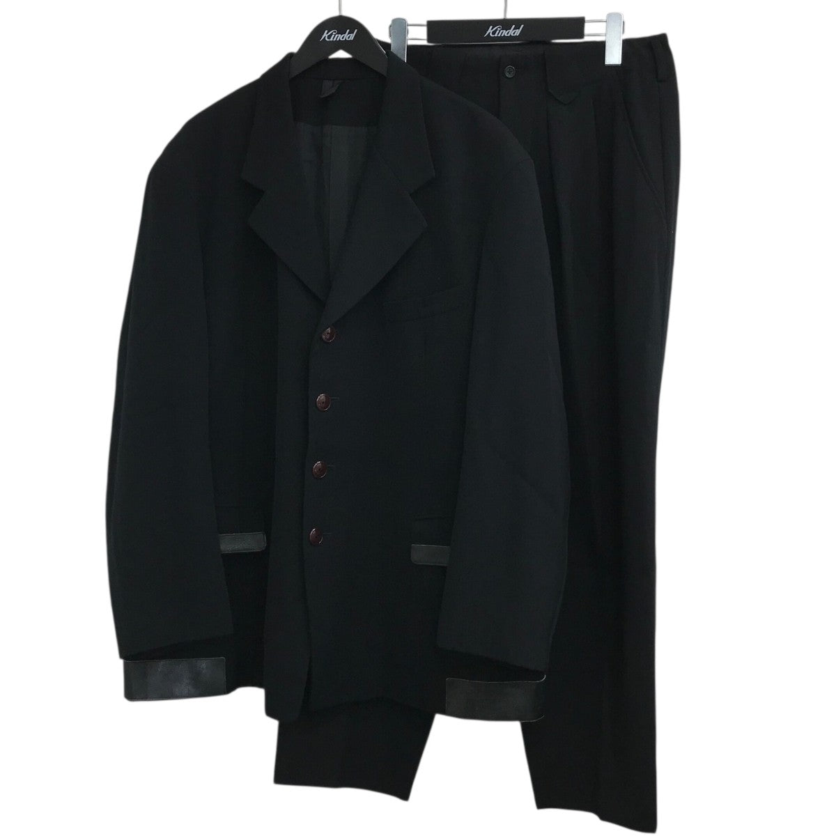 91AW「6．1 the men」レザー切替セットアップスーツ