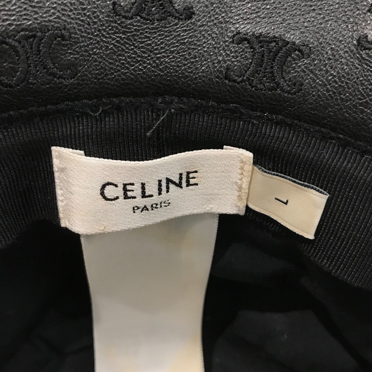 CELINE トリオンフレザーバケットハット2AUJ8269L 38NO 古着・中古-5枚目のアイテム画像