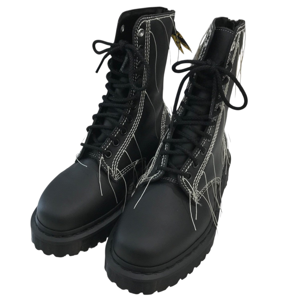 Dr．Martens×Y’s 「1490 Y’s」バックジップ10ホールブーツYG E07 740 古着・中古-1枚目のアイテム画像