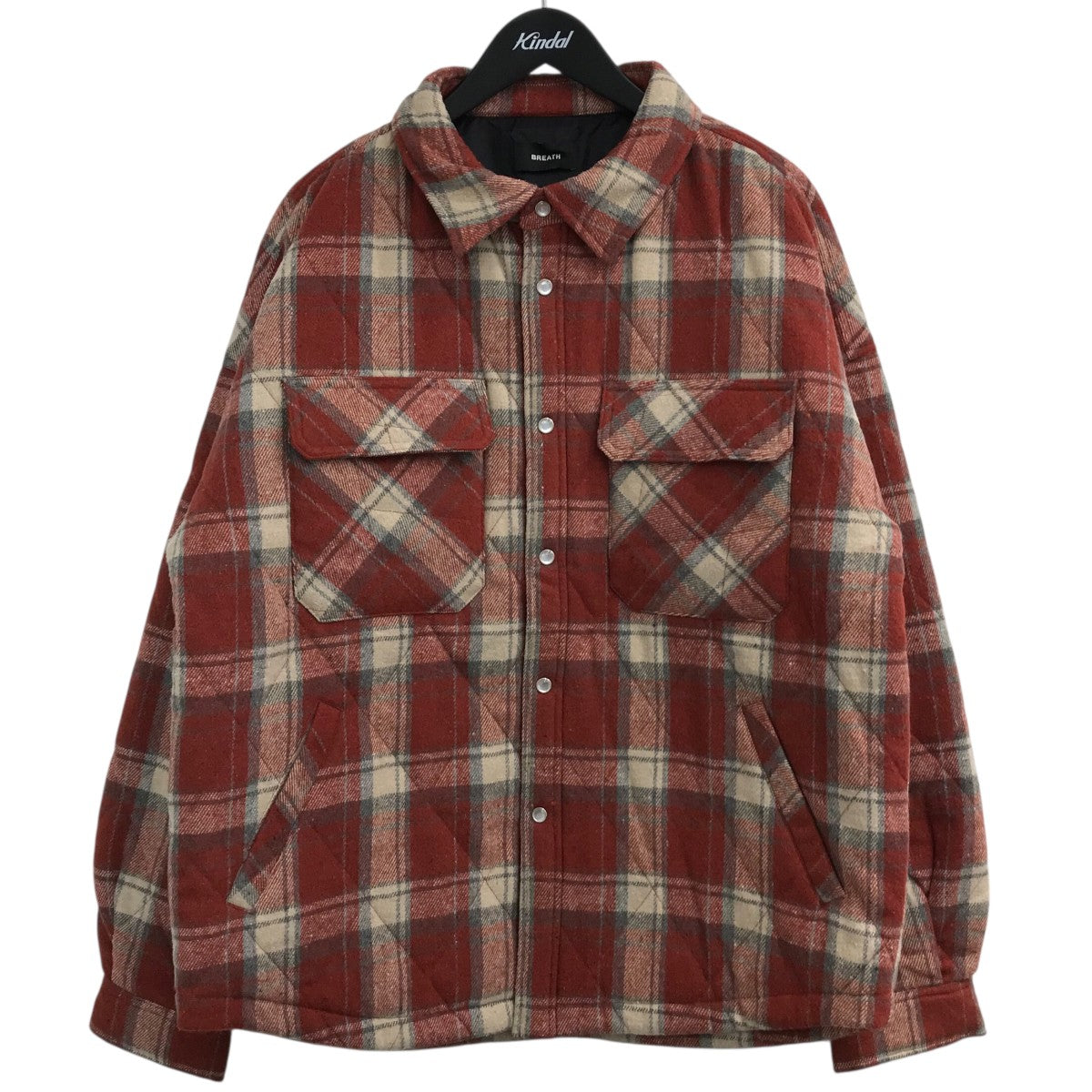 BREATH 「QUILTING CHECK SHIRT」キルティングチェックシャツBR25AW S2003 古着・中古-1枚目のアイテム画像