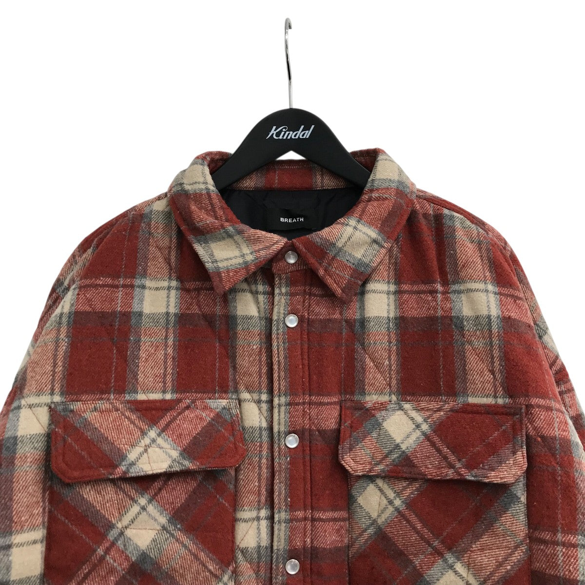 BREATH 「QUILTING CHECK SHIRT」キルティングチェックシャツBR25AW S2003 古着・中古-3枚目のアイテム画像
