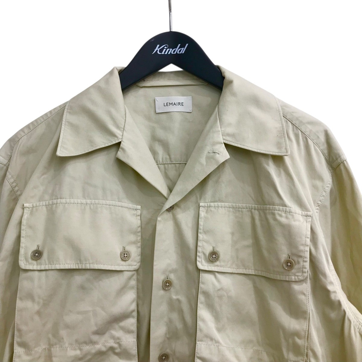 LEMAIRE 「MILITARY SHIRT」ミリタリーシャツM221SH190LF699 古着・中古-3枚目のアイテム画像