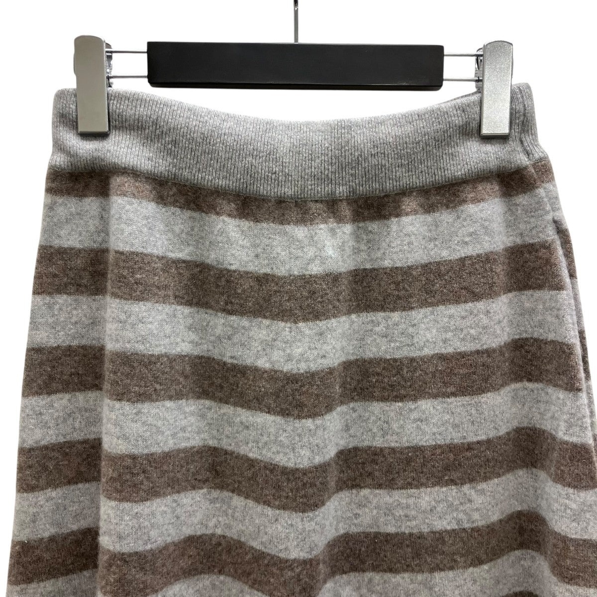 Ron Herman×extreme cashmere ボーダーニットスカート 古着・中古-4枚目のアイテム画像