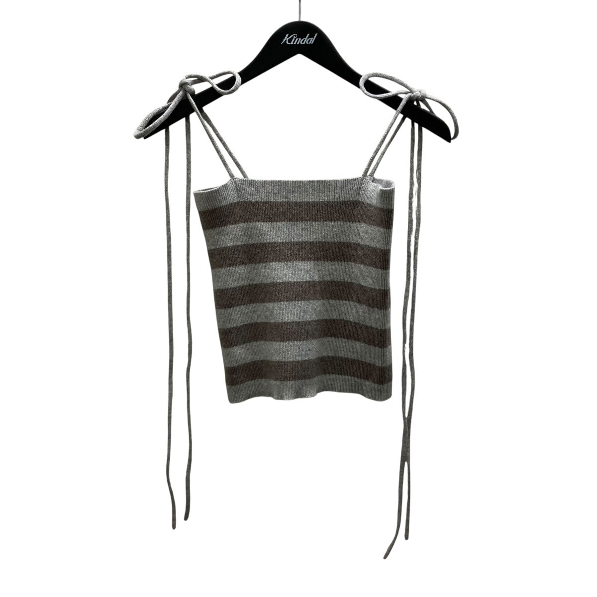 extreme cashmere カシミヤボーダービスチェ 古着・中古-1枚目のアイテム画像