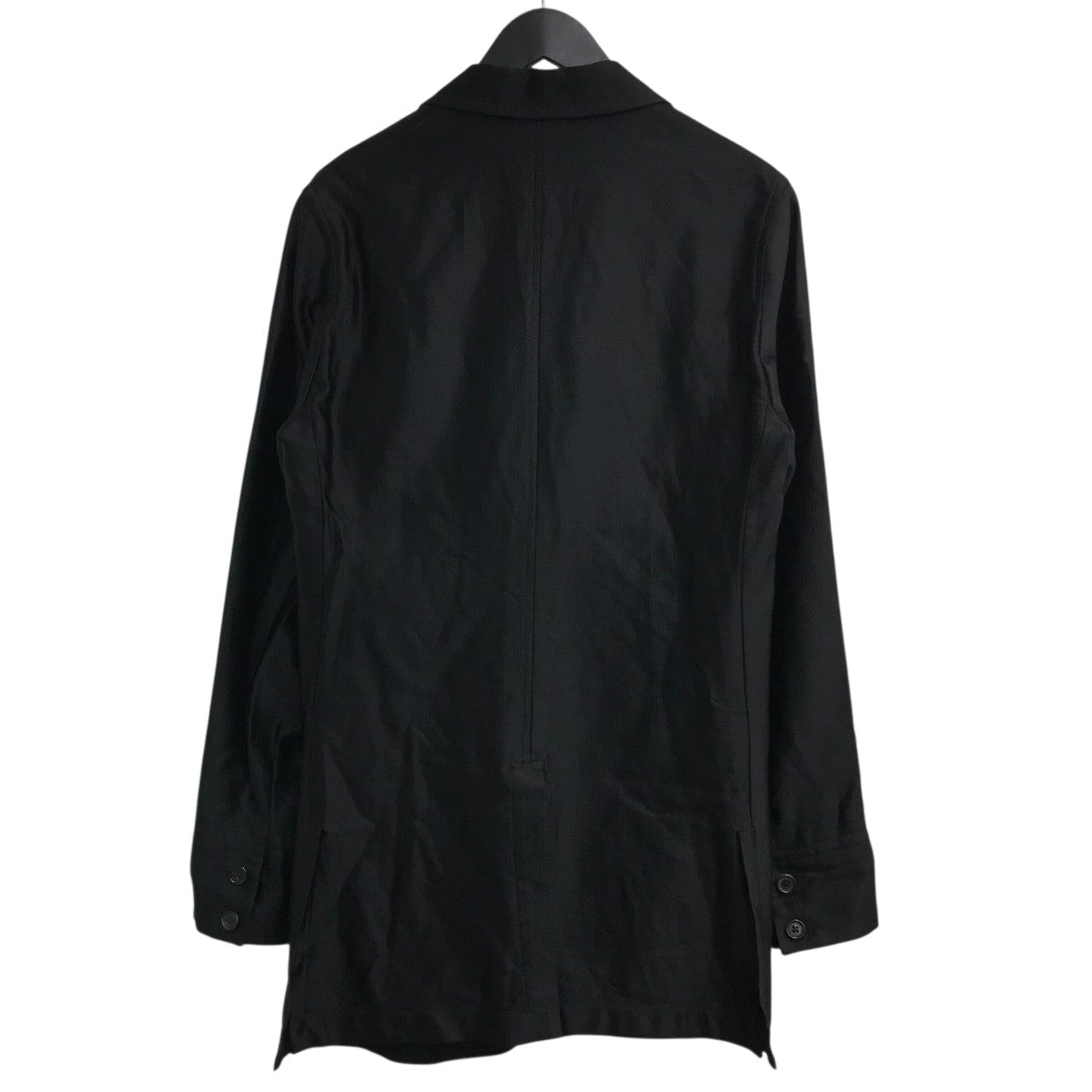ANN DEMEULEMEESTER サテンテーラードジャケット 古着・中古-2枚目のアイテム画像