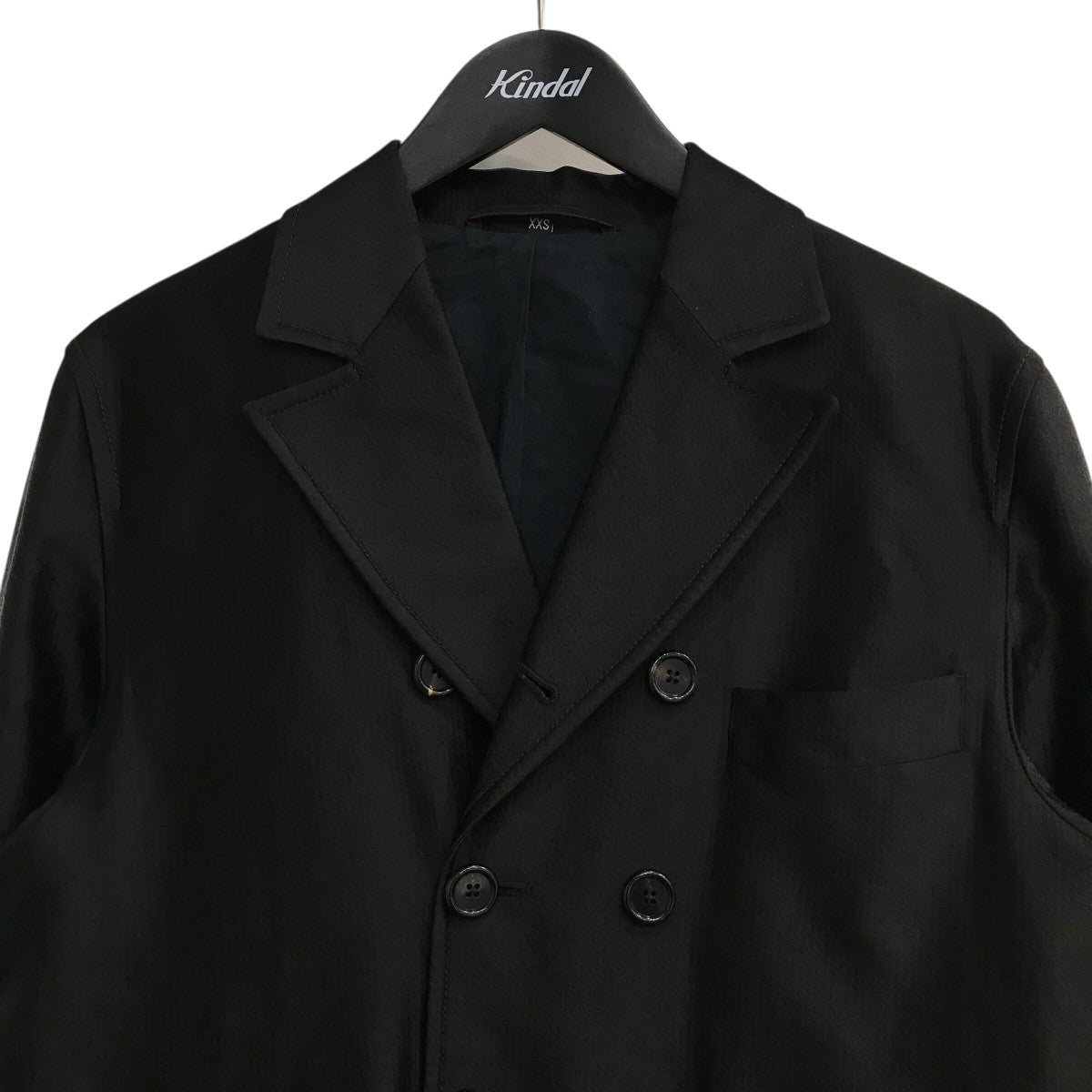 ANN DEMEULEMEESTER サテンテーラードジャケット 古着・中古-3枚目のアイテム画像