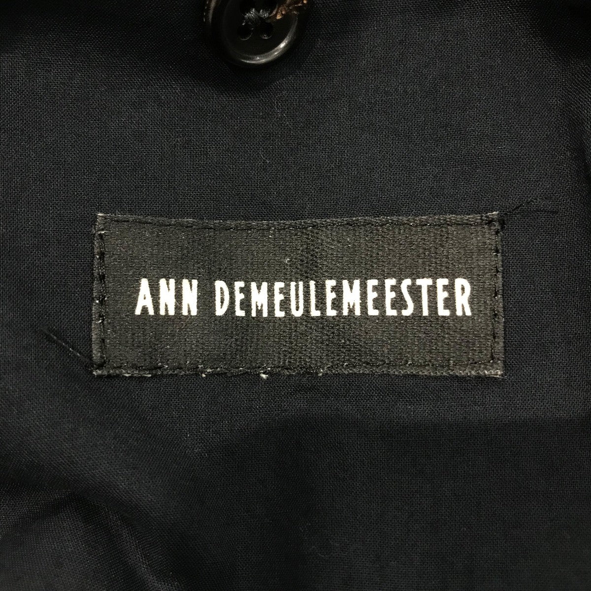 ANN DEMEULEMEESTER サテンテーラードジャケット 古着・中古-6枚目のアイテム画像