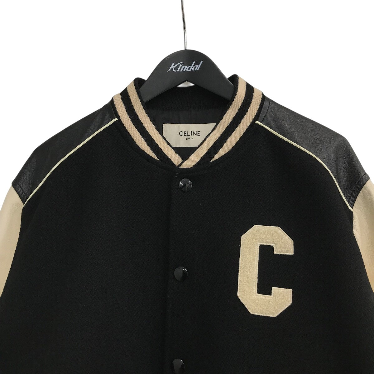 CELINE クラシック テディジャケット ／ テクスチャード加工ウール2V56D896C 古着・中古-3枚目のアイテム画像