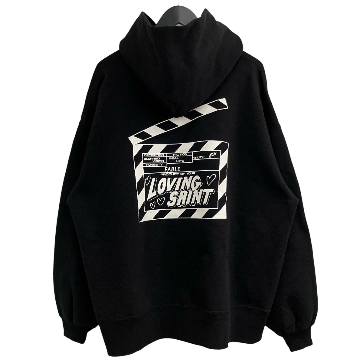 SAINT MICHAEL 「HOODIE I LOVE SAINT」プルオーバーパーカーSM MK8 0000 057 古着・中古-2枚目のアイテム画像
