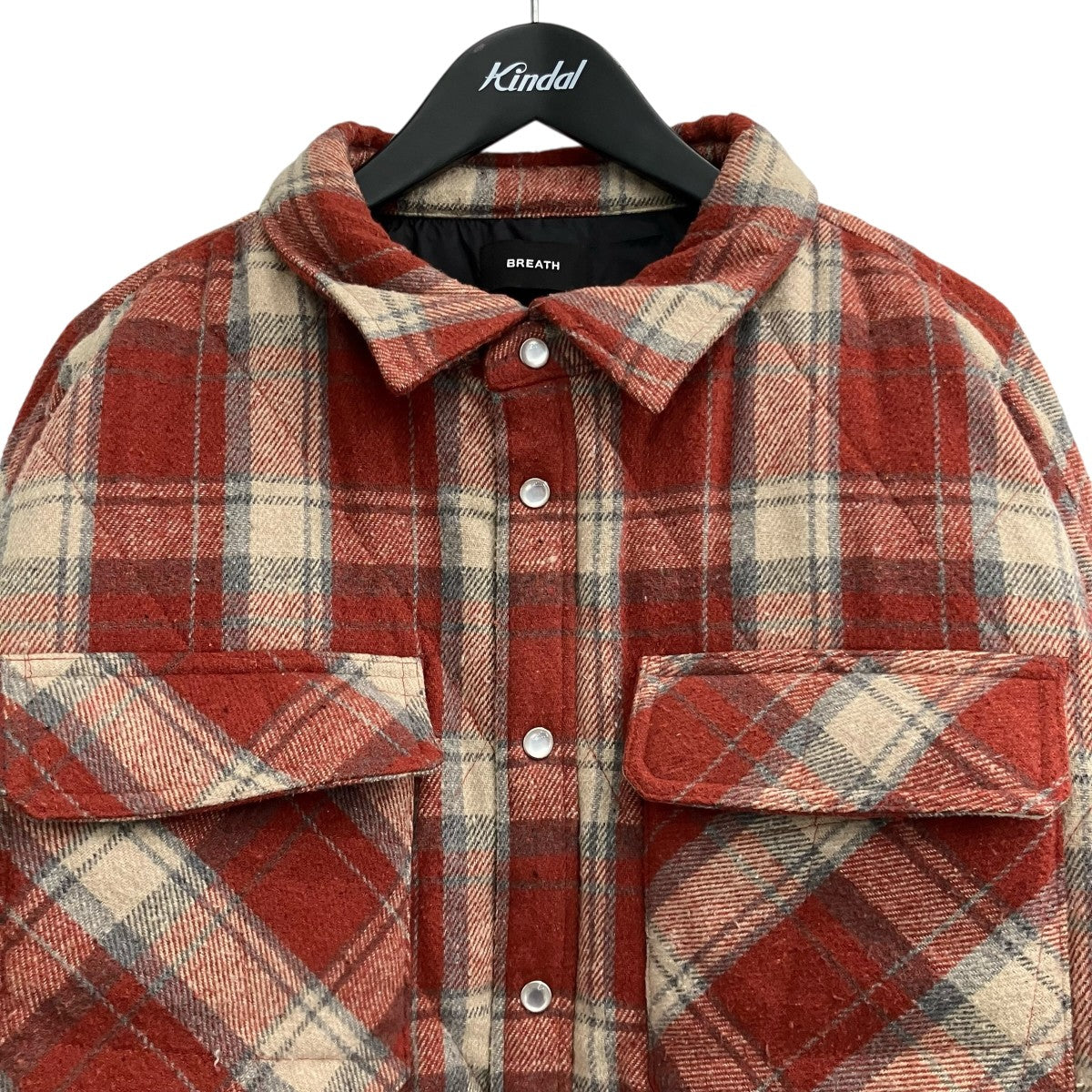 25FW「QUILTING CHECK SHIRT」キルティングチェックシャツBR25AW S2003