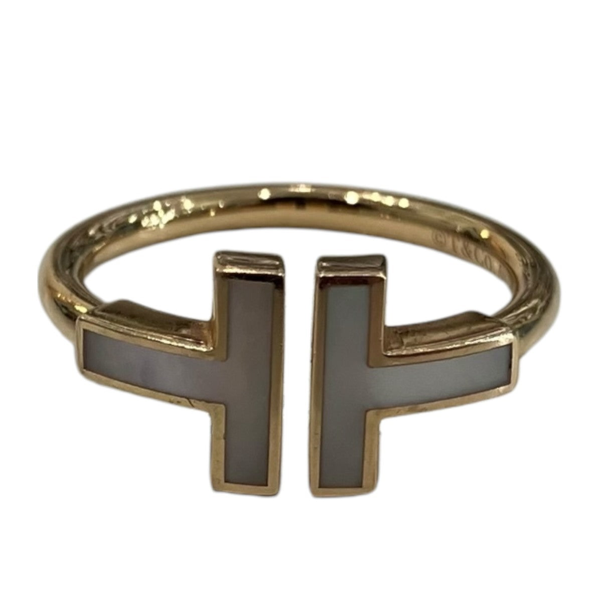 「Tワイヤー ホワイトシェルリング」リング