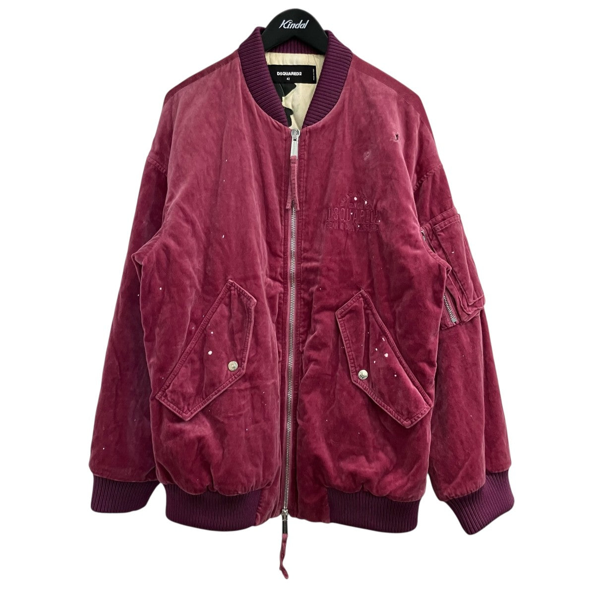 「Oversized Zip Bomber」ユーズド加工ボンバージャケットS75AM0900 S54788