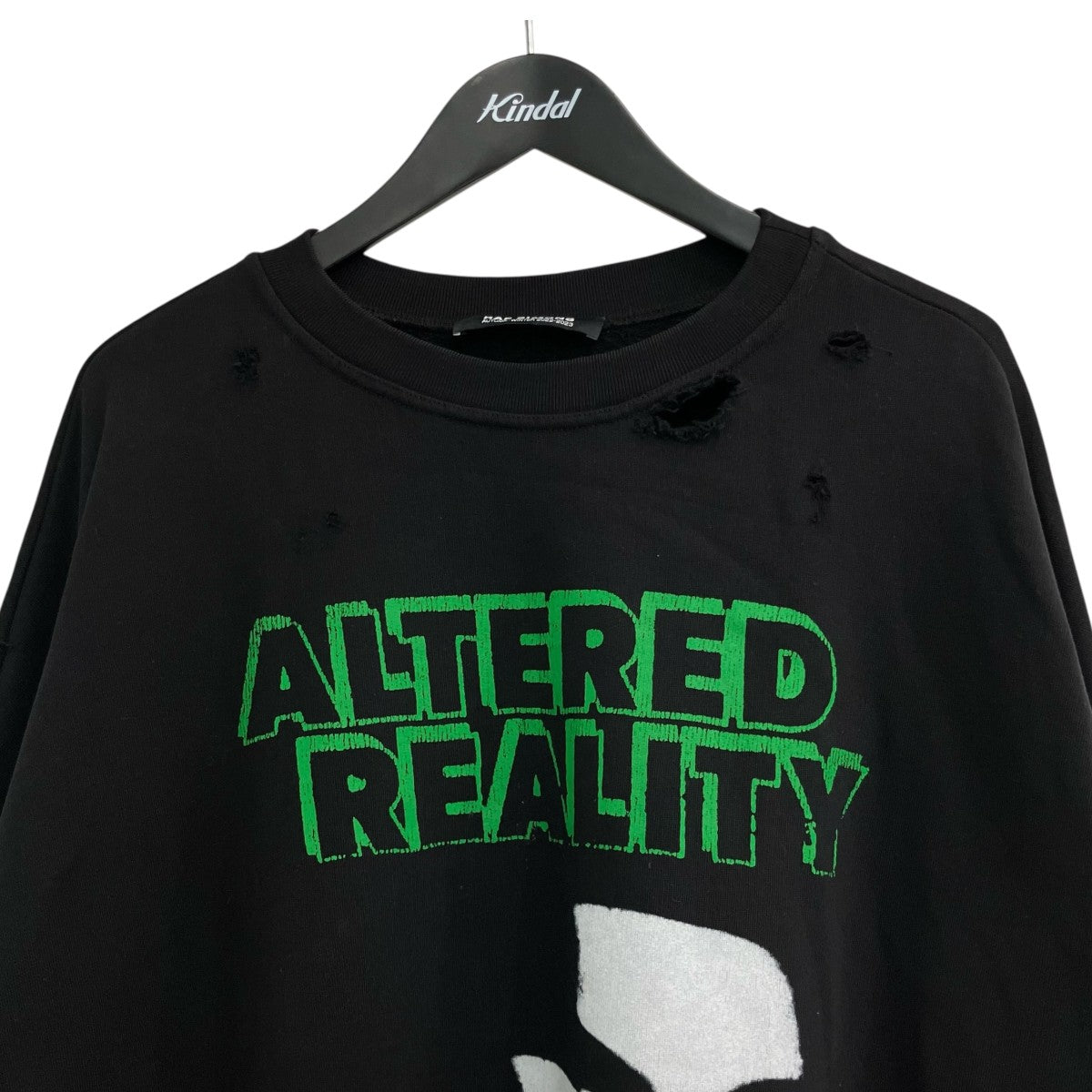 RAF SIMONS 22AW「DESTROYED CREW NECK SWEAT ALTERED REALITY PRINT」プリントスウェット222 M168 古着・中古-3枚目のアイテム画像