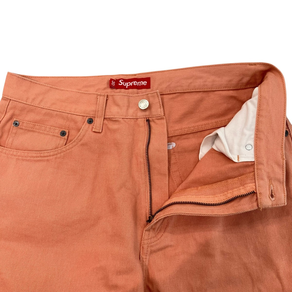 Supreme 24ss「Baggy Jean Dusty Peach」バギーデニムパンツ 古着・中古-3枚目のアイテム画像