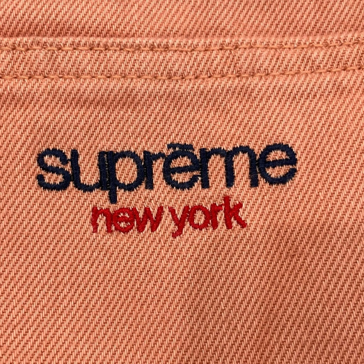 Supreme 24ss「Baggy Jean Dusty Peach」バギーデニムパンツ 古着・中古-7枚目のアイテム画像