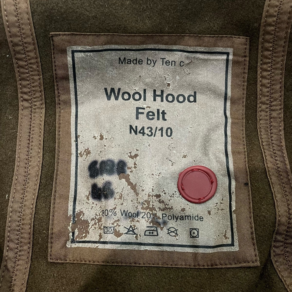 「WOOL HOOD FELT」ライナーフードTC H0103