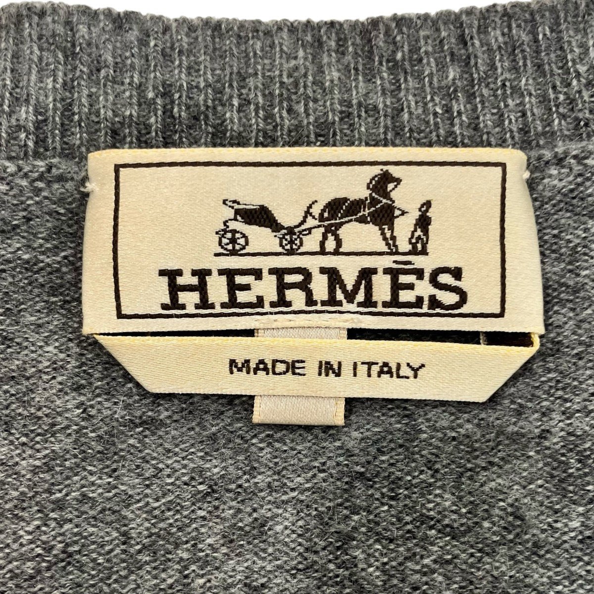 HERMES カシミヤニット 古着・中古-5枚目のアイテム画像