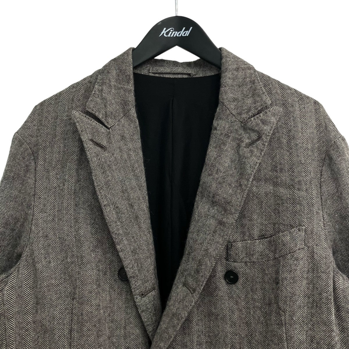 24AW「DOUBLE WASHED GATHER JACKET」ヘリンボーンダブルジャケットMT4303 0003A