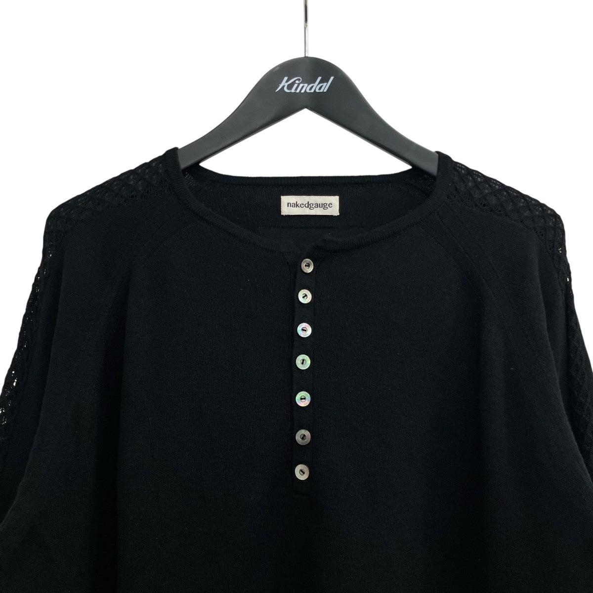 nakedgauge(ネイキッドゲージ) 「GLEANER SHIRT」ヘンリーネックニット