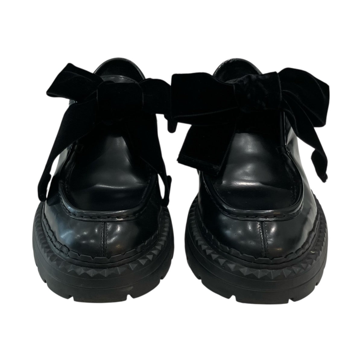JIMMY CHOO 「MARLOW MOCASSIN」リボンローファー 古着・中古-2枚目のアイテム画像