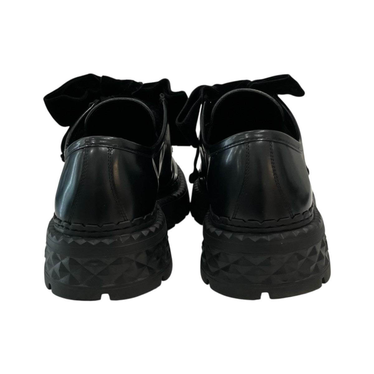 JIMMY CHOO 「MARLOW MOCASSIN」リボンローファー 古着・中古-4枚目のアイテム画像