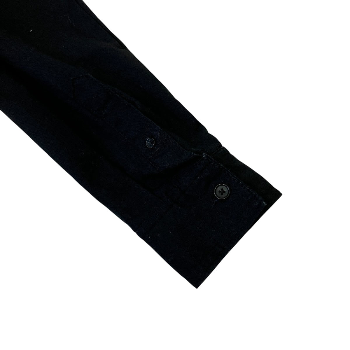 WOOD WOOD Avenir Crispy ripstop shirtリップストップシャツ12315311-5276 古着・中古-4枚目のアイテム画像