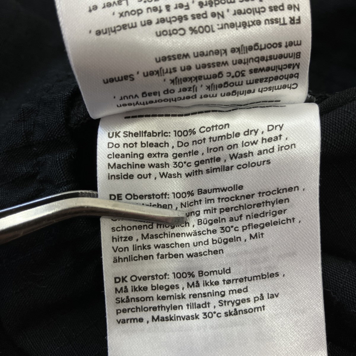 WOOD WOOD Avenir Crispy ripstop shirtリップストップシャツ12315311-5276 古着・中古-6枚目のアイテム画像