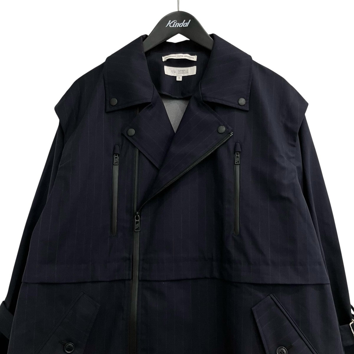 「WATERPROOF CORDURA WOOL RIDERS COAT」オーバーサイズテーラードジャケットFPA08242U0006