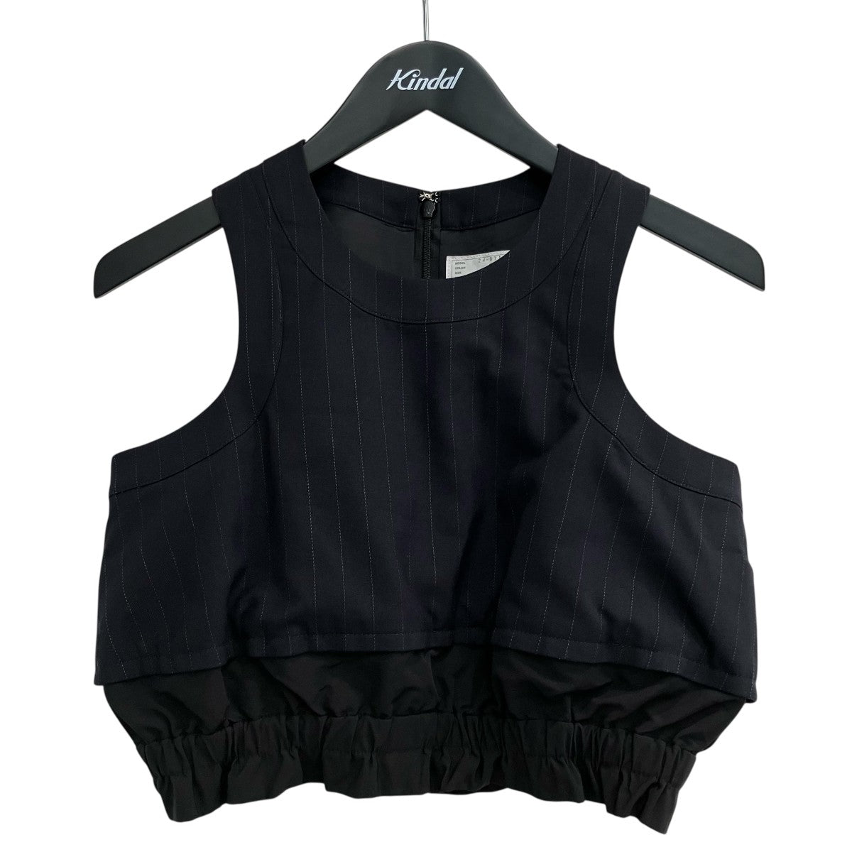 「Chalk Stripe Cropped Tank Top」チョークストライプクロップドタンクトップ24 07120