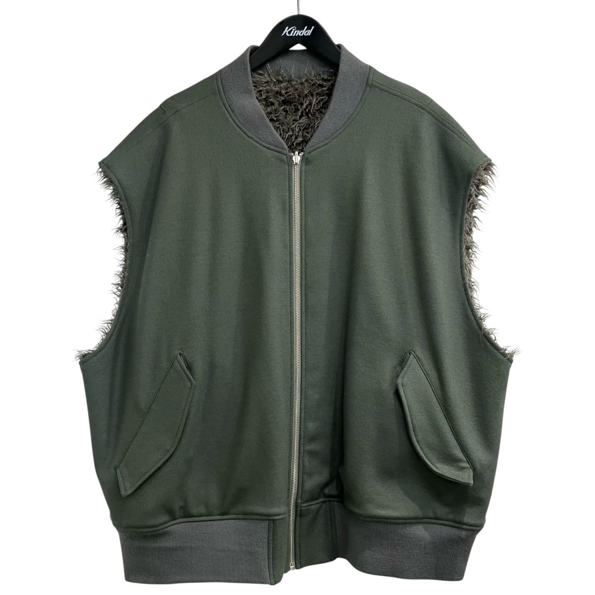 「WOOL PONCH ZIP UP VEST」リバーシブルベスト22FWP02