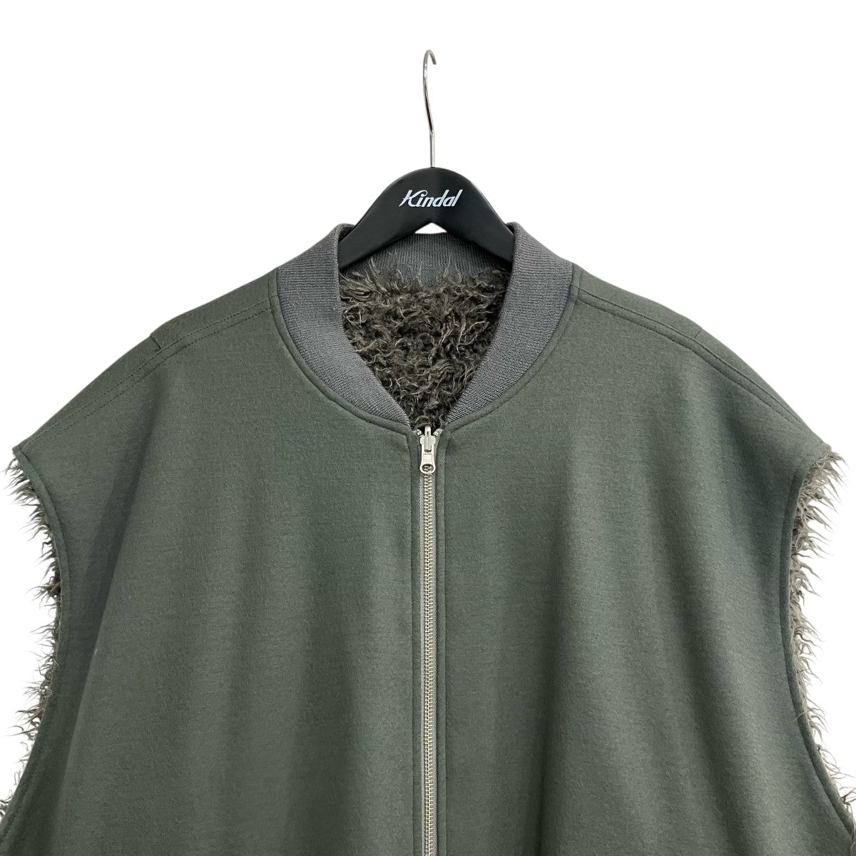 「WOOL PONCH ZIP UP VEST」リバーシブルベスト22FWP02