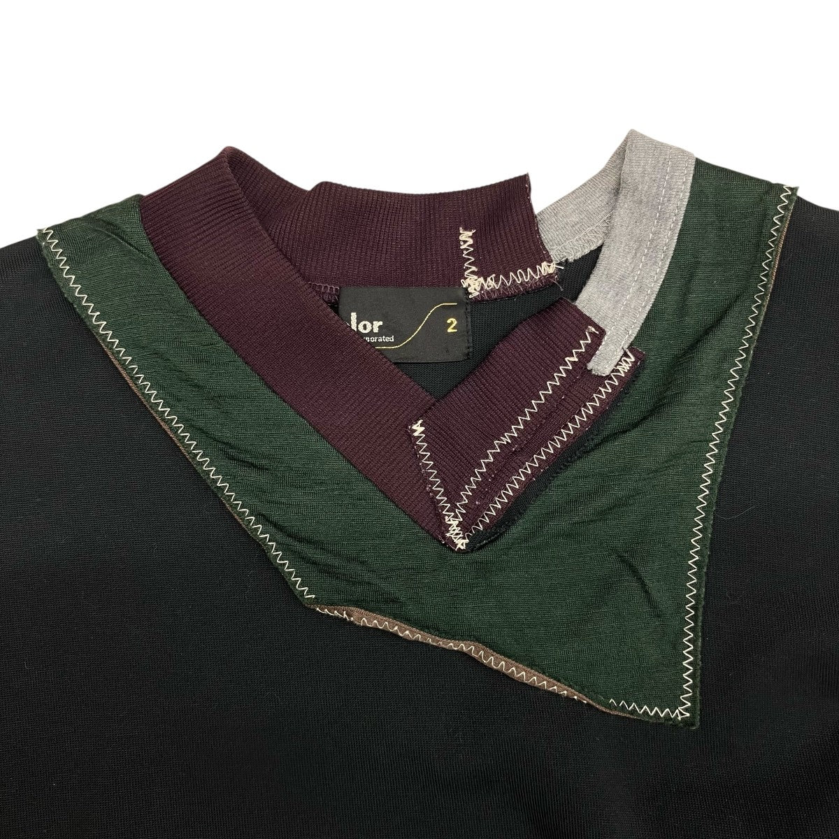 KOLOR(カラー) 「度詰め天竺VネックTシャツ」ポロシャツ22SCMT08208