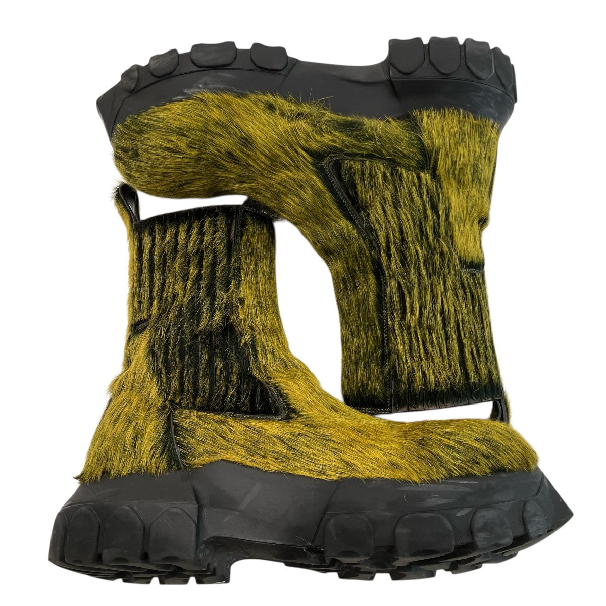 RICK OWENS 「BEATLE BOZO TRACTOR」ハラコサイドゴアブーツRU02C7881 LHLCEC 古着・中古-5枚目のアイテム画像