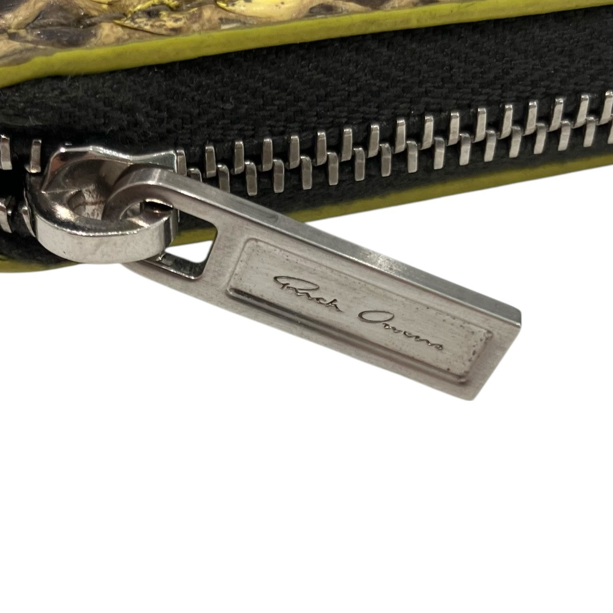 RICK OWENS(リックオウエンス) 「ZIPPED WALLET」パイソンコインケース