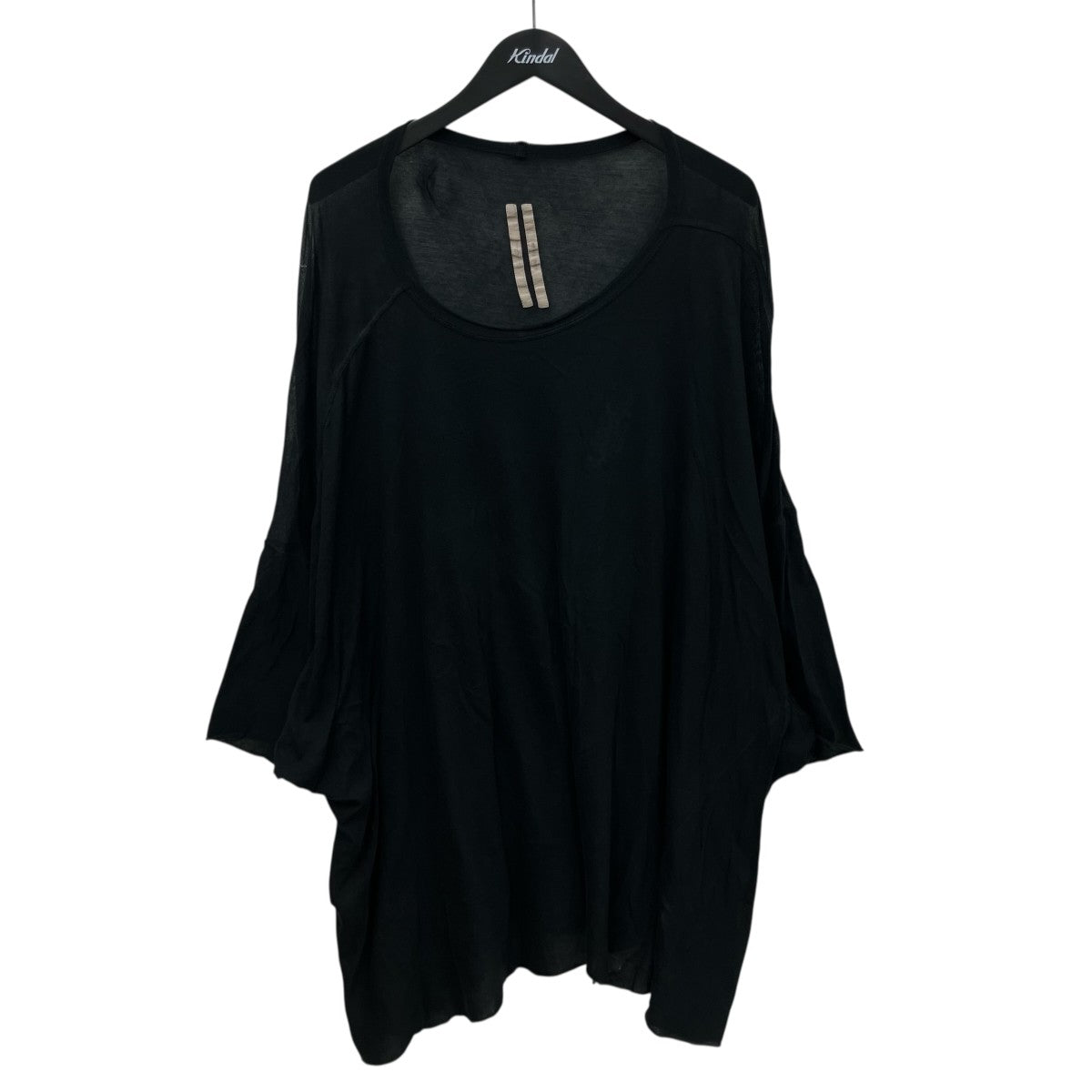 RICK OWENS 「TOMMY T」ワイド半袖カットソーRR01D3283 UC 古着・中古-1枚目のアイテム画像