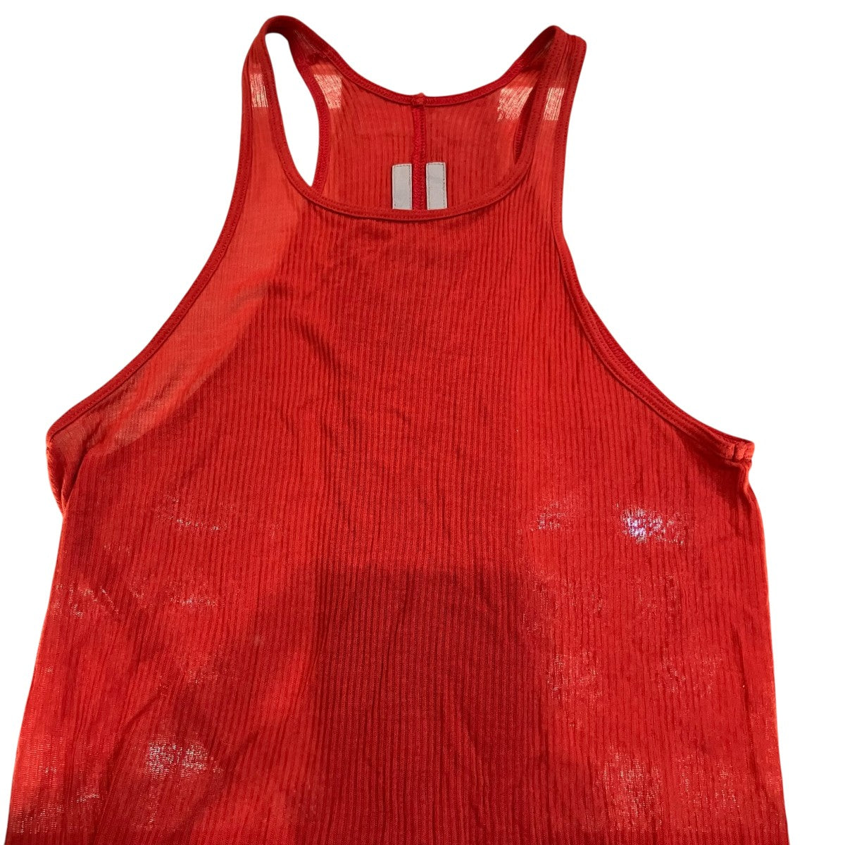 RICK OWENS リブタンクトップ 古着・中古-4枚目のアイテム画像
