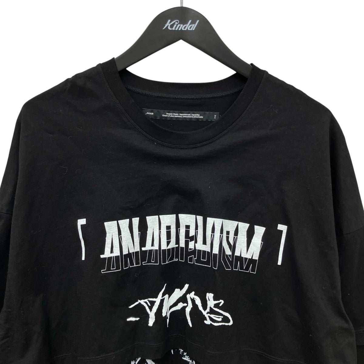 JULIUS(ユリウス) 25SS レイヤードTシャツ 887CPM2 ブラック サイズ 3