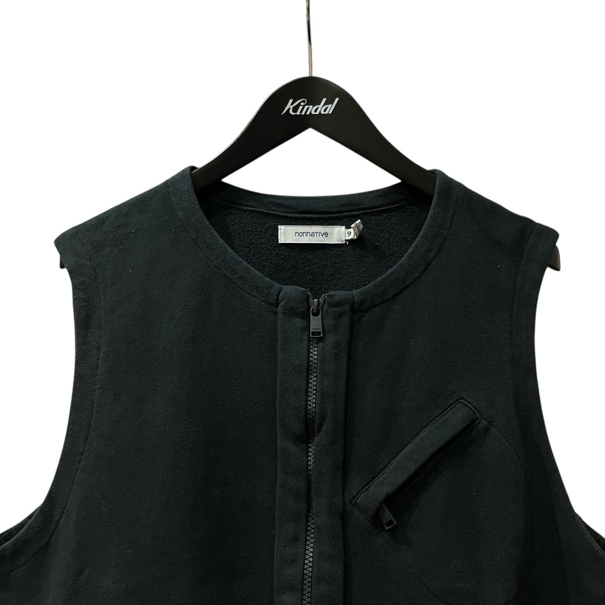 nonnative 23SS「HIKER VEST COTTON SWEAT OVERDYED」オーバーダイジップアップベストNN V4205 古着・中古-3枚目のアイテム画像