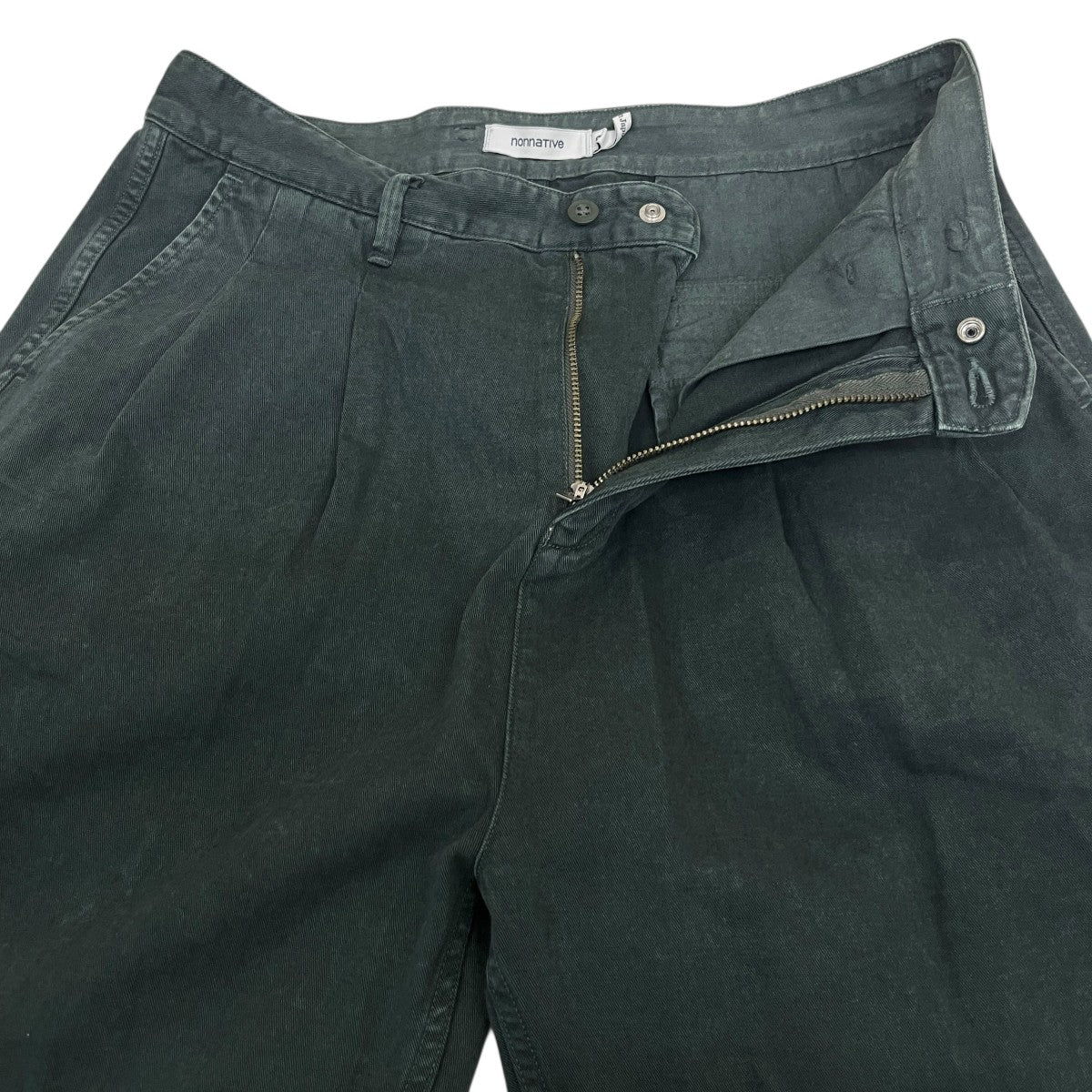 nonnative CLERK ANKLE CUT TROUSERS RELAX FIT COTTON CHINO CLOTH OVERDYEDアンクルパンツNN-P3121 古着・中古-3枚目のアイテム画像