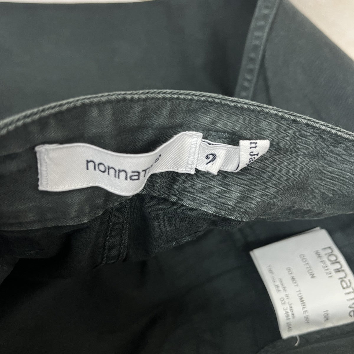 nonnative CLERK ANKLE CUT TROUSERS RELAX FIT COTTON CHINO CLOTH OVERDYEDアンクルパンツNN-P3121 古着・中古-6枚目のアイテム画像