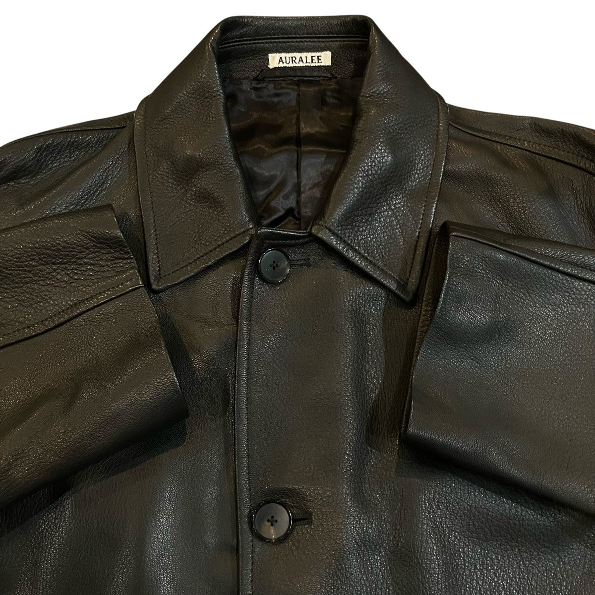 AURALEE(オーラリー) GOAT LEATHER COAT レザーカーコート A21AC02ES