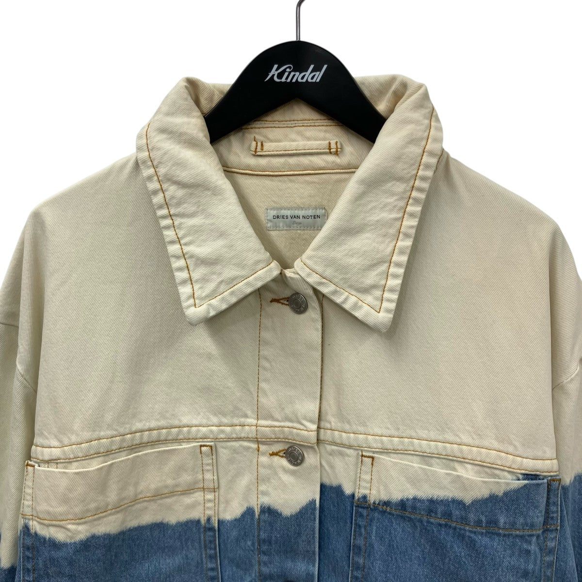 DRIES VAN NOTEN ブリーチディッピングジャケット 古着・中古-3枚目のアイテム画像